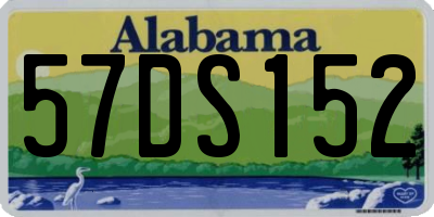 AL license plate 57DS152