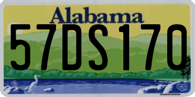 AL license plate 57DS170