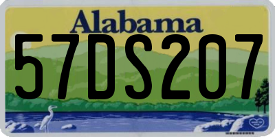 AL license plate 57DS207