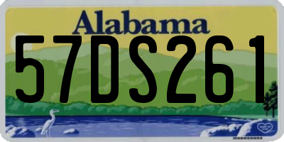 AL license plate 57DS261