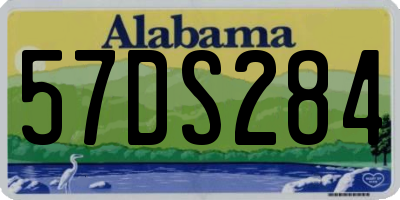 AL license plate 57DS284