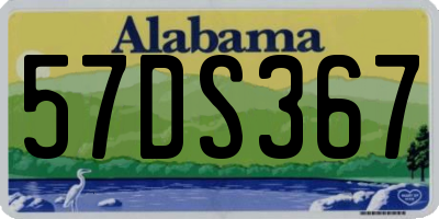 AL license plate 57DS367