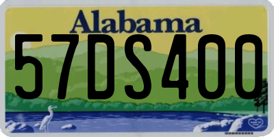 AL license plate 57DS400