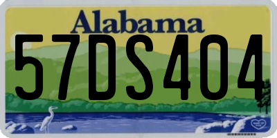 AL license plate 57DS404