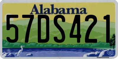 AL license plate 57DS421