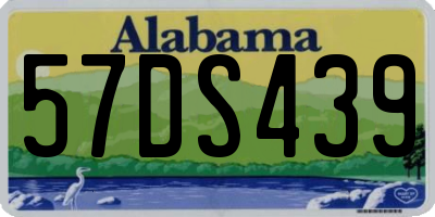 AL license plate 57DS439