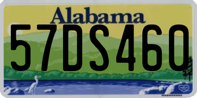 AL license plate 57DS460
