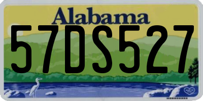 AL license plate 57DS527