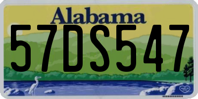 AL license plate 57DS547
