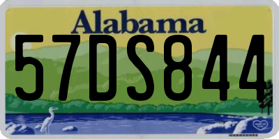 AL license plate 57DS844