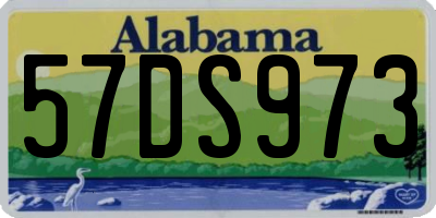 AL license plate 57DS973