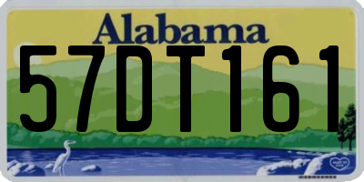 AL license plate 57DT161