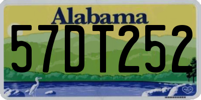 AL license plate 57DT252