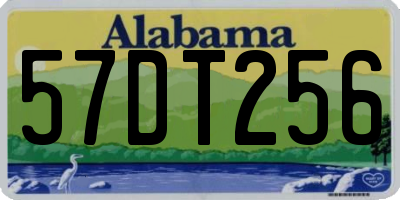 AL license plate 57DT256