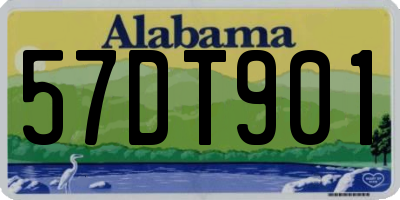 AL license plate 57DT901