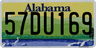 AL license plate 57DU169
