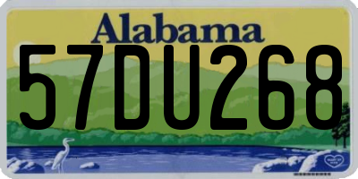 AL license plate 57DU268