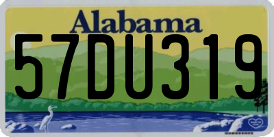 AL license plate 57DU319