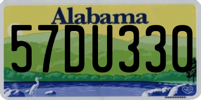 AL license plate 57DU330