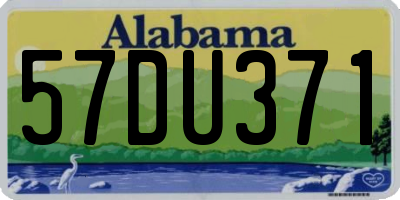 AL license plate 57DU371