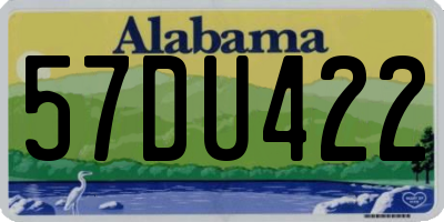 AL license plate 57DU422