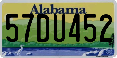 AL license plate 57DU452