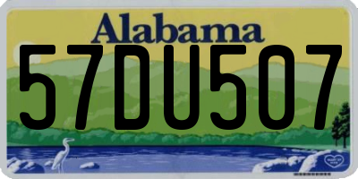 AL license plate 57DU507