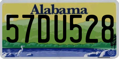AL license plate 57DU528