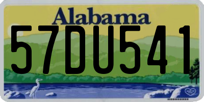 AL license plate 57DU541