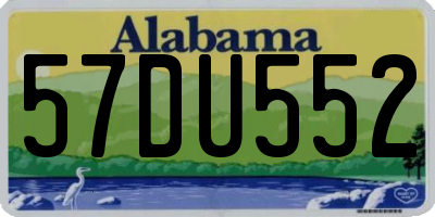 AL license plate 57DU552