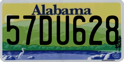 AL license plate 57DU628