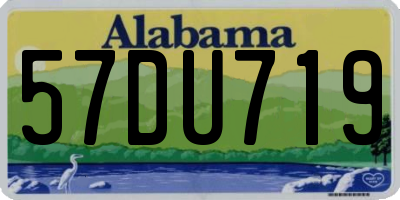 AL license plate 57DU719
