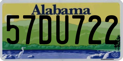 AL license plate 57DU722