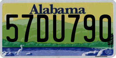 AL license plate 57DU790
