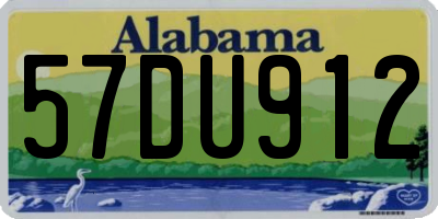 AL license plate 57DU912