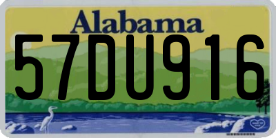 AL license plate 57DU916