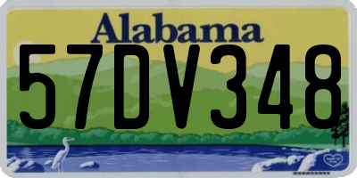 AL license plate 57DV348