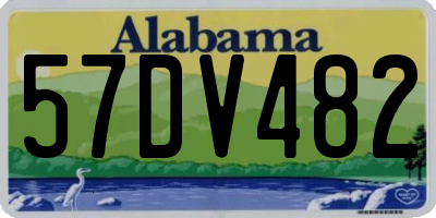 AL license plate 57DV482