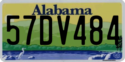 AL license plate 57DV484