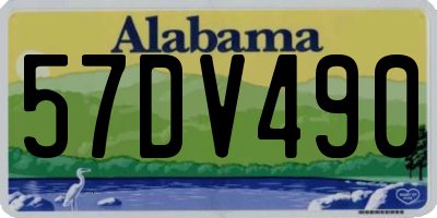 AL license plate 57DV490