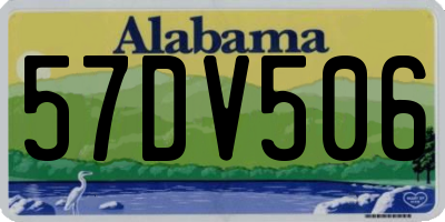 AL license plate 57DV506