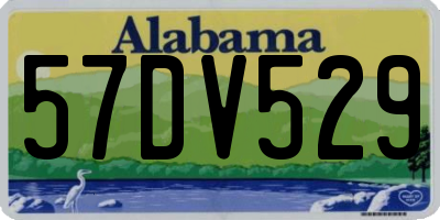 AL license plate 57DV529
