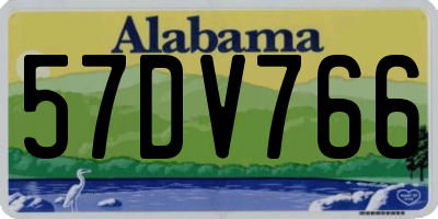 AL license plate 57DV766