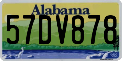 AL license plate 57DV878