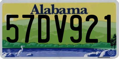 AL license plate 57DV921