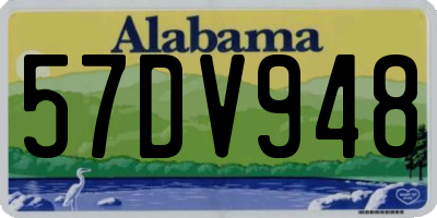 AL license plate 57DV948