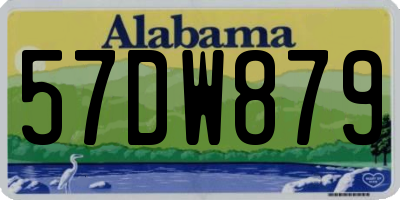 AL license plate 57DW879