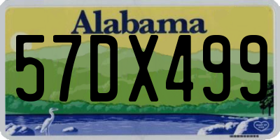 AL license plate 57DX499