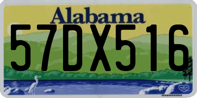 AL license plate 57DX516