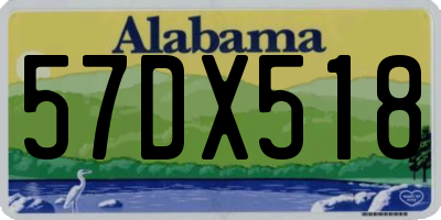 AL license plate 57DX518